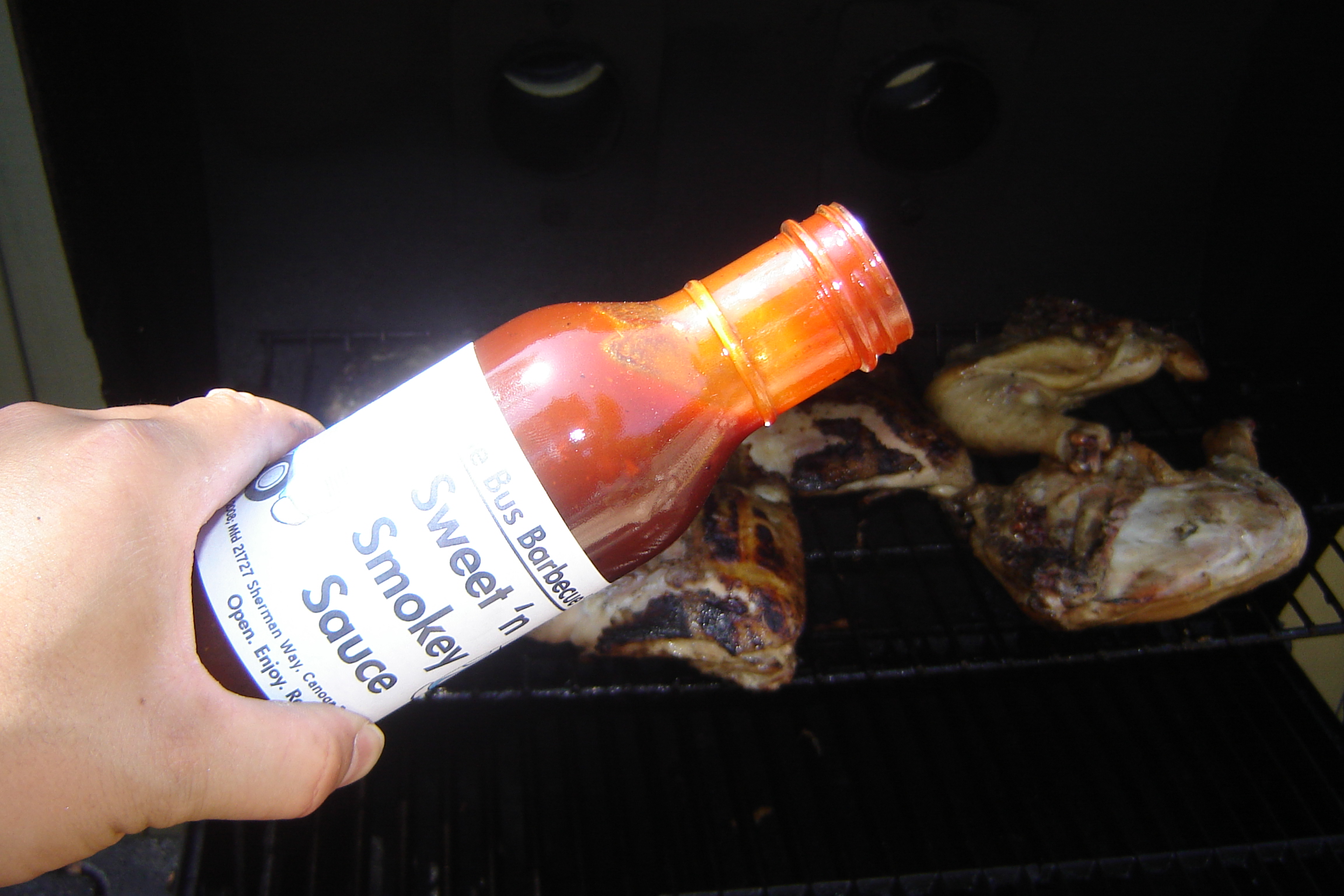 Our new hobby is reviewing BBQ sauce.  The kickoff was great.  