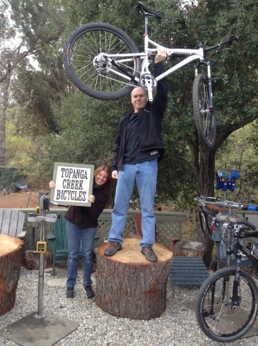 Owen and Jan were headed out on another family mountain bike adventure for Thanksgiving.   They needed one more bike for the family so everyone could ride.  Renting a bike for a week turned into buying one.    They will have fun.  They always have great adventures. 